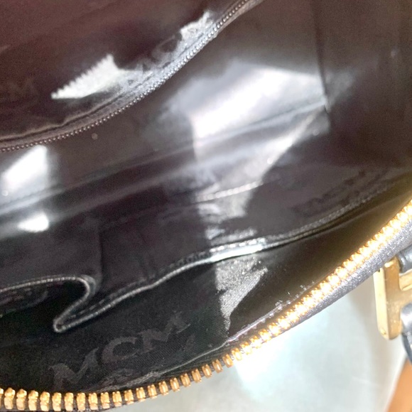 MCM Black Boston FIRM bag Handbag Purse - Picture 13 of 14